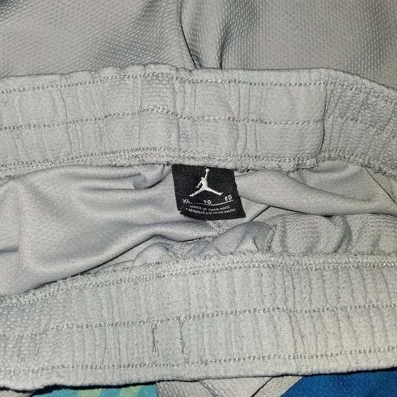 Y2K Jordan Vintage Basketball Jersey Gym Shorts Nike Detroit Lions Colorway - Picture 3 of 7